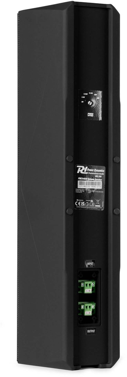Power Dynamics PDCS403V 100V verticale kolomluidspreker - Outdoor zuil luidspreker - IP44 - Zwart van Merkloos — afbeelding 2