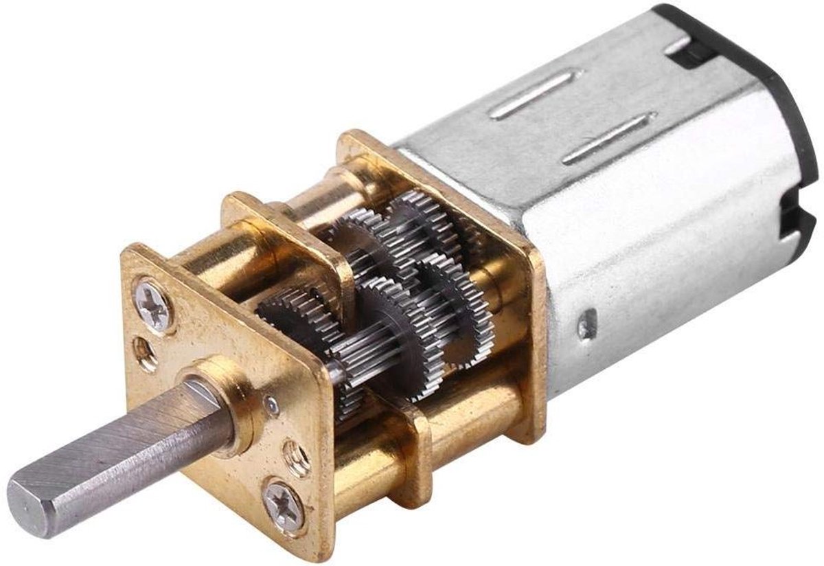 DC Gear Motor van 6V met hoge koppel 1:1000 versnellingsbak voor hobby model (Maat: 15RPM)