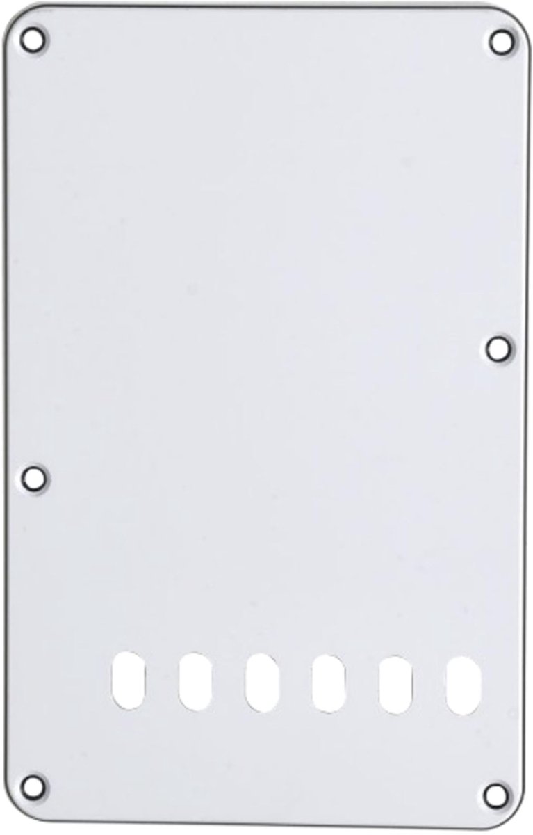 Göldo Tremolo Backplate 3-ply WH wit - Gitaaronderdeel