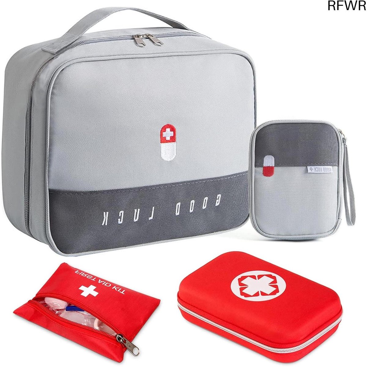 RFWR® Compacte Multifunctionele EHBO-set voor Thuis en Outdoor Activiteiten