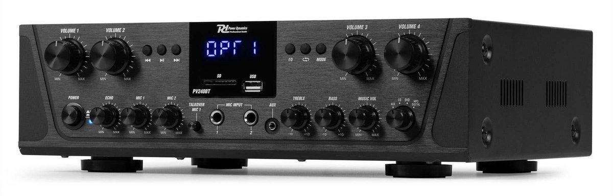 Geluidsinstallatie met Bluetooth - PV240BT 4-zone stereo versterker audio + 8 BD50B speakers - 5'' thumbnail 5