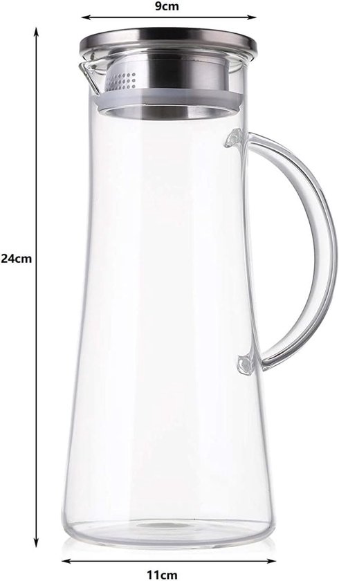 Sapkan met deksel, 1,5 l/2 l, kunststof kan, waterkan voor koelkast, waterkan met handvat, waterkan voor ijsthee, sap, limonade, melk, koude dranken, voor feestjes Sapkan met deksel, 1,5 l/2 l, kunststof kan, waterkan voor koelkast, waterkan met handvat, waterkan voor ijsthee, sap, limonade, melk, koude dranken, voor feestjes