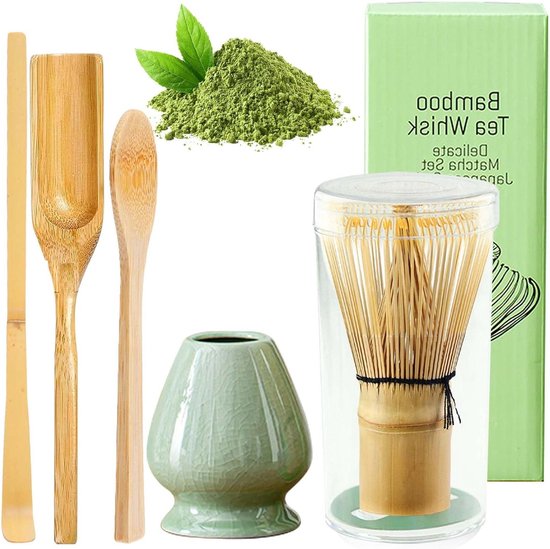 Matcha Set 5 Stuks Theeset Voor Beginners Met Bezem Filterzeef Schaal Schenktuit Chasen En Lepel Cadeau Liefhebbers Theeliefhebbers 1949228678