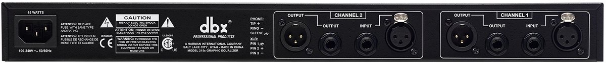 DBX 215S 15 Band Stereo Equalizer - Equalizer