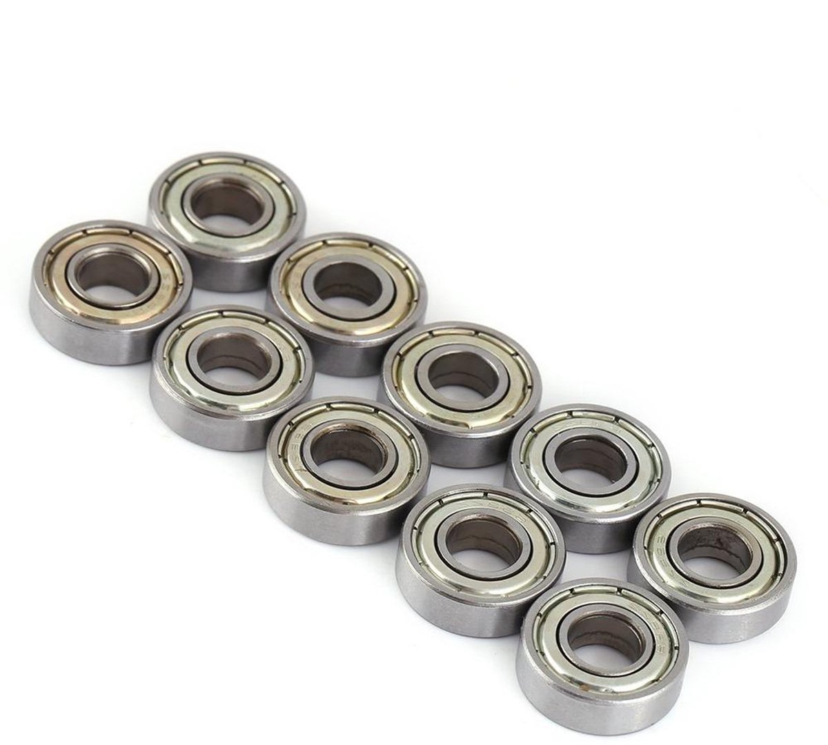 Allecto Plus - Kogellagers 10 stuks - Warmtebestendig - Dubbelzijdig Rubber Verzegeld - Vermindert Geluid - Voor Versnellingsbak - Instrumentatie - 8x19x6mm