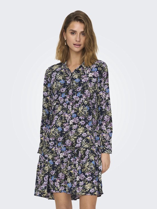 JDY - JDYPIPER L/S AOP SHIRT DRESS WVN DIA - Dames - Maxi jurken