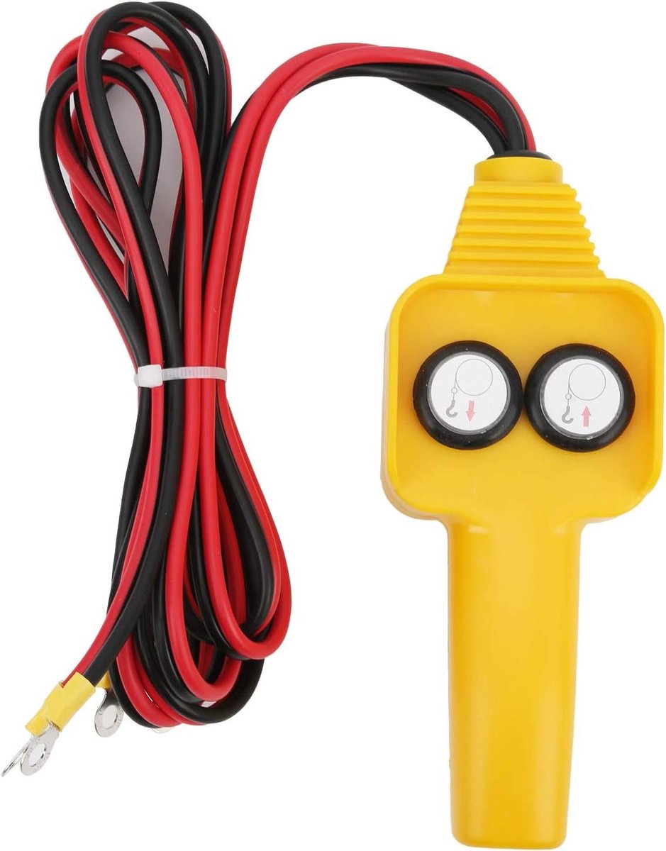 BigKing Lier - Bedrade Afstandsbediening Handbediening Montage Drukknop Stijl 12V voor Lier 1500lbs-5000lbs - Handige controle en bediening