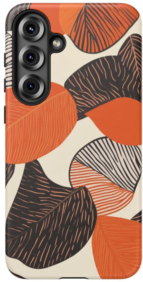 Abstract Herfstbladeren Patroon – Telefoonhoesje Geschikt voor Samsung Galaxy S25 Plus