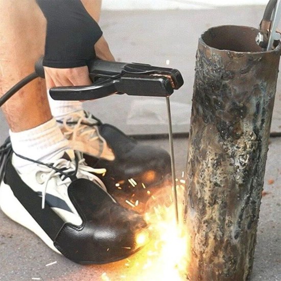 Veiligheidsoverschoenen, beschermende neus voor bezoekers, Smash-proof antislipbeschermer met verstelbare elastische band, past op EU-maat 36-46 /US-maat 8-12