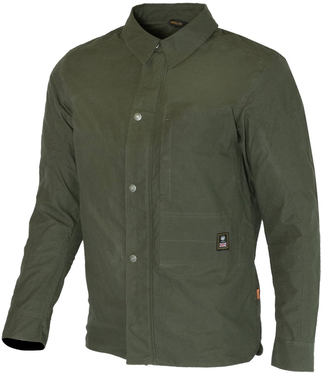 Merlin Broughton Organic D3O Groen Motorshirt - Jas