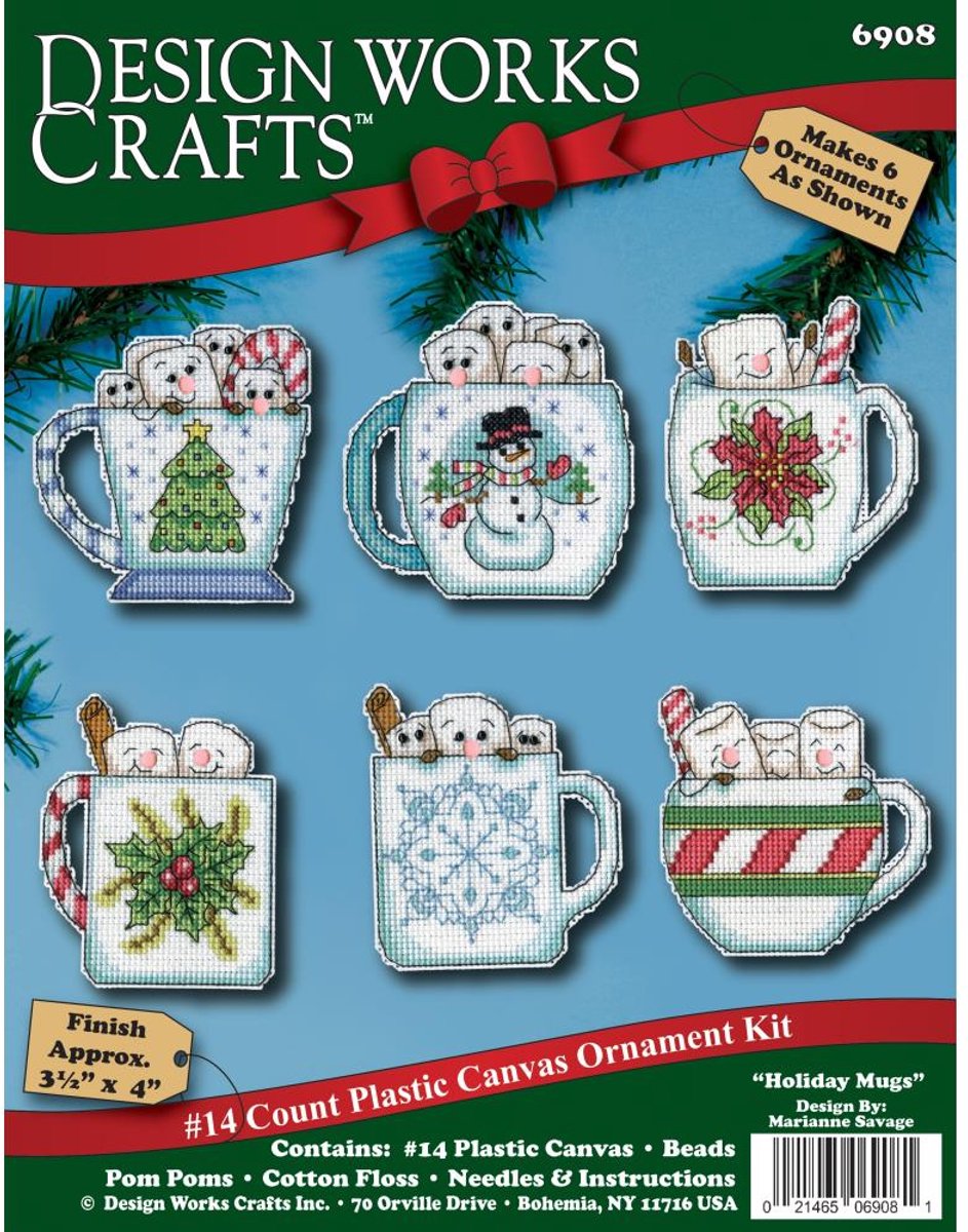 Design Works - Borduurset Holiday Mugs Ornament - 6908