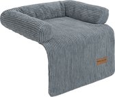 Couverture pour chien By Cee Cee Original - Panier pour chien - Premium - Entièrement amovible - Tissu côtelé - Gris foncé - 75 x 90 cm - Taille S