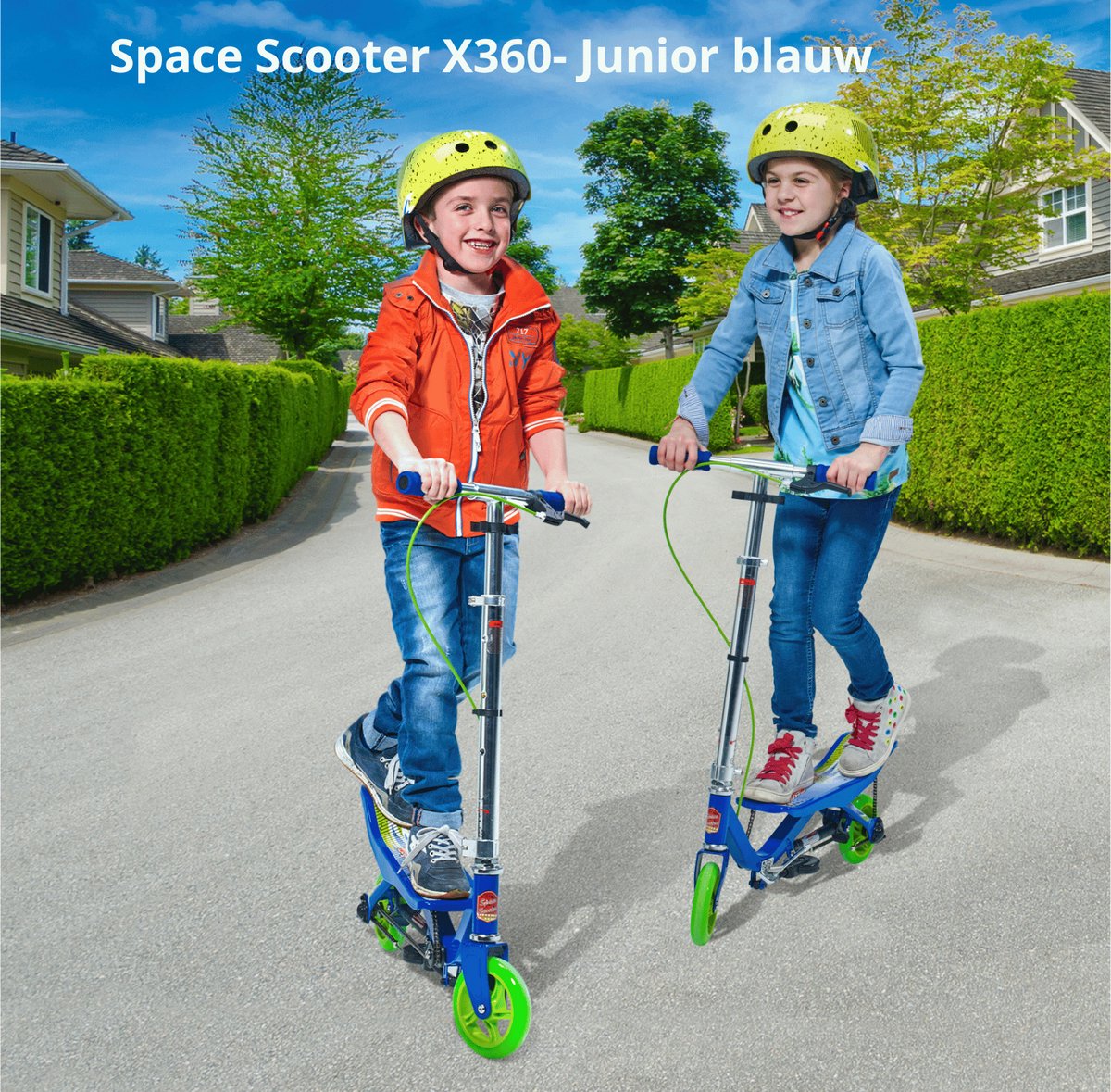 Space Scooter - X360, Blauw - Junior Step (4 t/m 7 jaar) — afbeelding 4