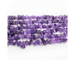 SKYBEADS Amethist Chips Kralen 3-8mm Natuurlijke Kristallen en Edelstenen Chips Vormen om te Rijgen Ca. 80cm Streng