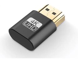 4K Dummy Plug - Vergulde Emulator voor Draadloze Aansturing - Geschikt voor Mining Rigs en Videokaarten - Stabiel Videosignaal voor Computers