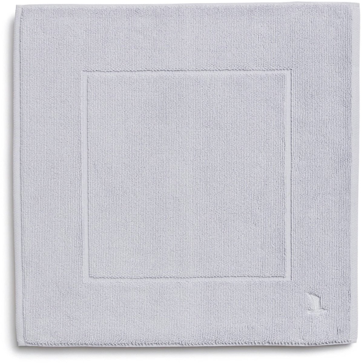 möve Superwuschel badmat 60 x 60 cm van 100% katoen, zilver