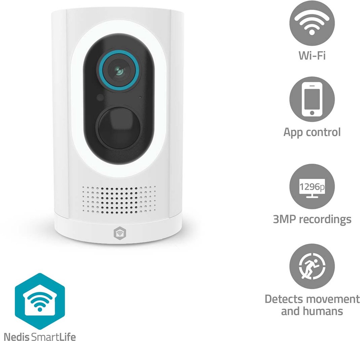 Nedis SmartLife Beveiligingscamera Buiten met Spotlight 3MP - afbeelding 2