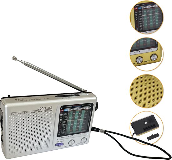 Colorful Sun® Multiband Radio – FM/AM/SW1-7 Wereldontvanger