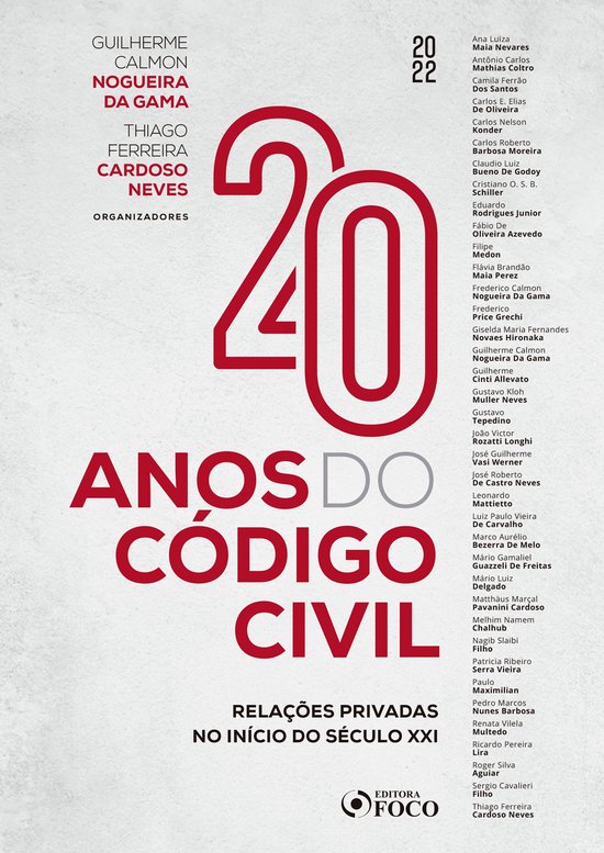 20 anos do código civil - cover