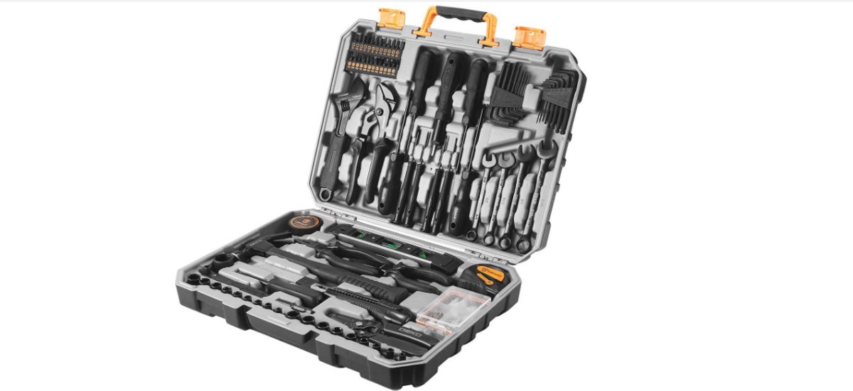 WNHB® Gereedschapskist 178 Delig - Complete Toolbox Voor Thuis Kantoor En Auto - Handgereedschap Voor Klussen En Reparaties