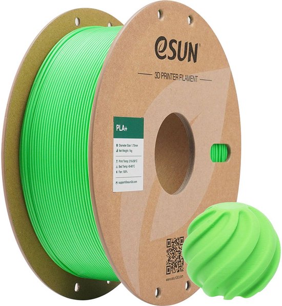 eSun PLA+ RGB Groen / RGB Green 1 kg - 1.75mm - 3D printer filament | bol