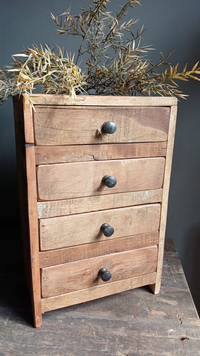 mini ladekastje truckwood landelijk industrieel decoratief