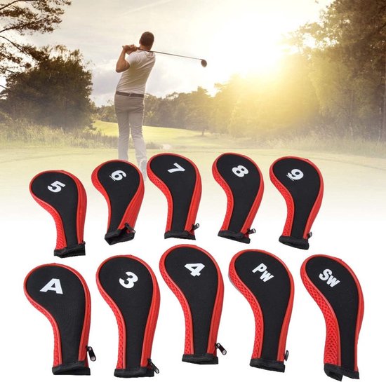 Allecta - Set van 10 Iron Headcovers met Nummerplaat voor Fairway Woods - Duurzaam Neopreen - Golf Accessoires voor Bescherming en Identificatie van Allecta — afbeelding 3