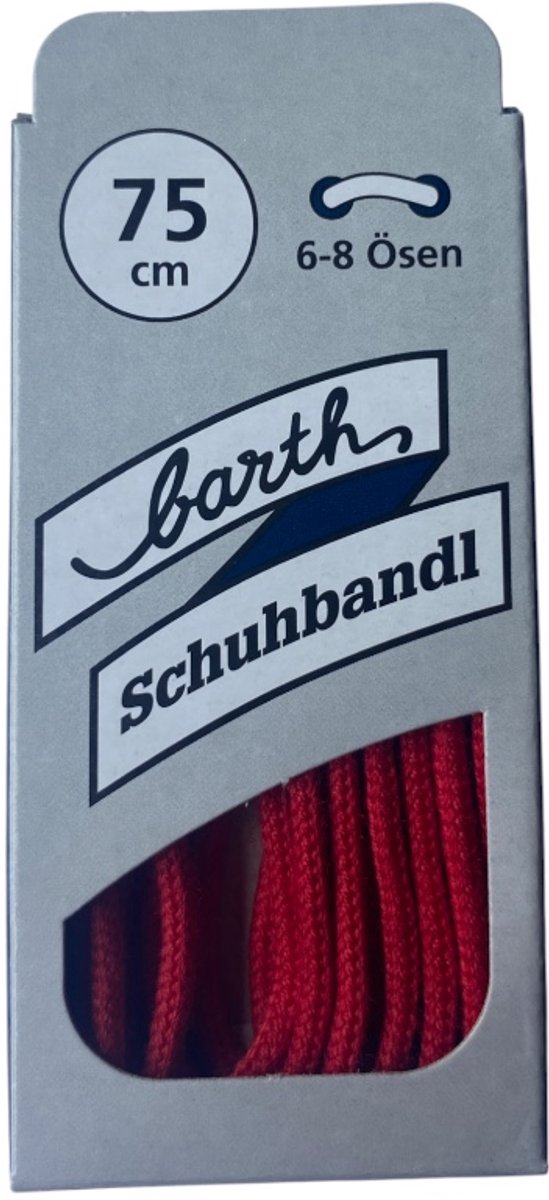 Dunne ronde veter 75cm Rood (Barth)