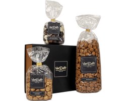 Van Delft - Giftbox met kruidnoten (500gr), luxe mix en café noir - Kruidnoten Cadeau - Personeelsgeschenk - Sinterklaas geschenk