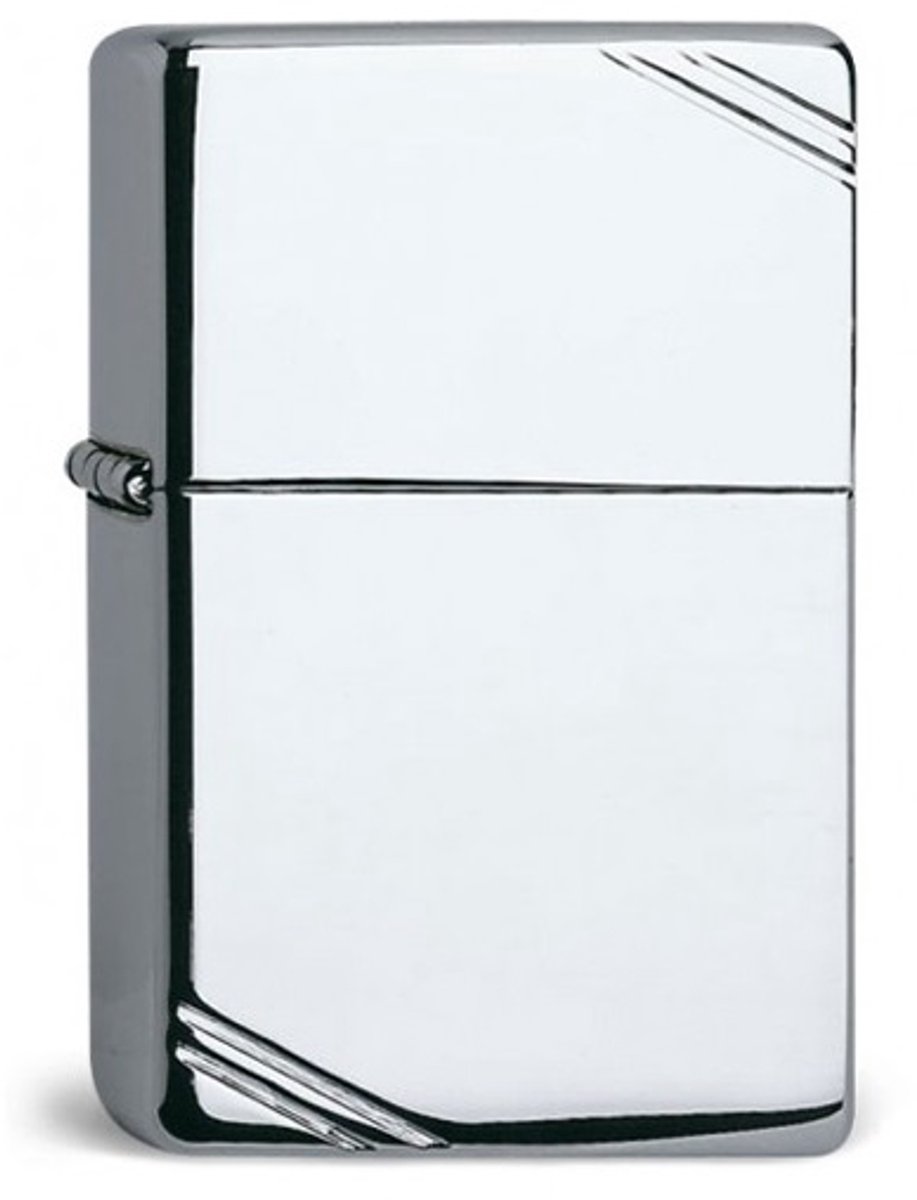 Zippo Gasaansteker - Vintage Chroom High Polish - Dubbele Stormvlam