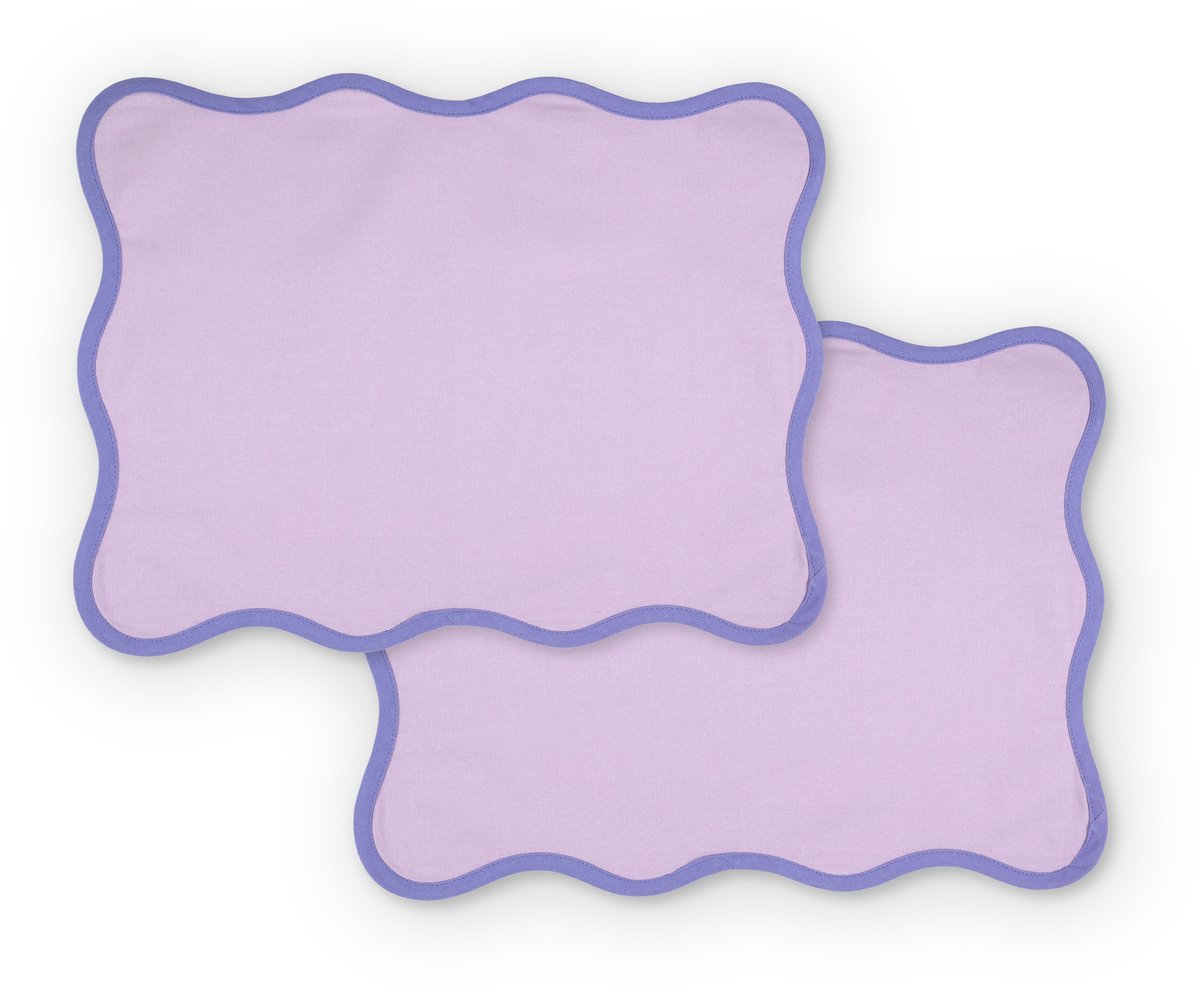 Lifa home Vivid Violet Keuken Placemat set – 35 x 45 cm – 2 stuks – Paars
