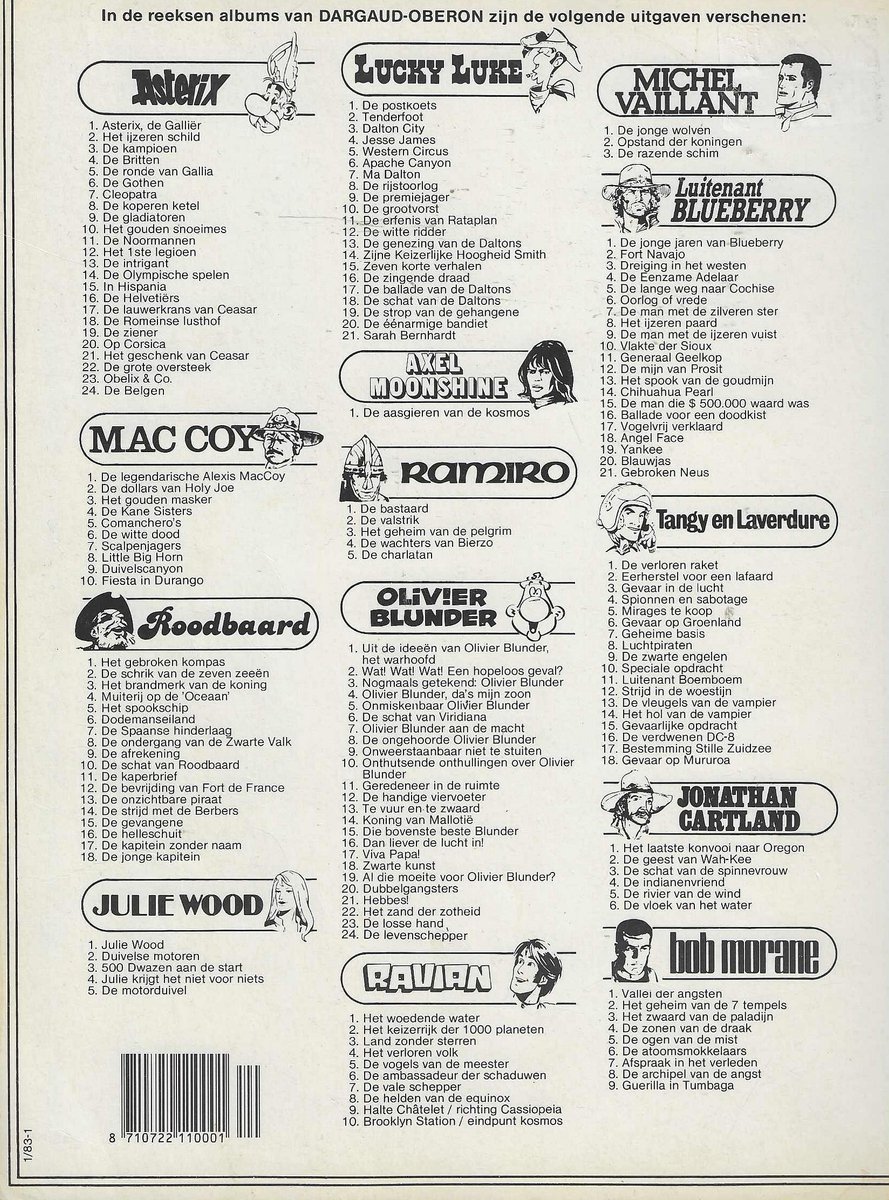 ASTERIX 20. OP CORSICA - back cover
