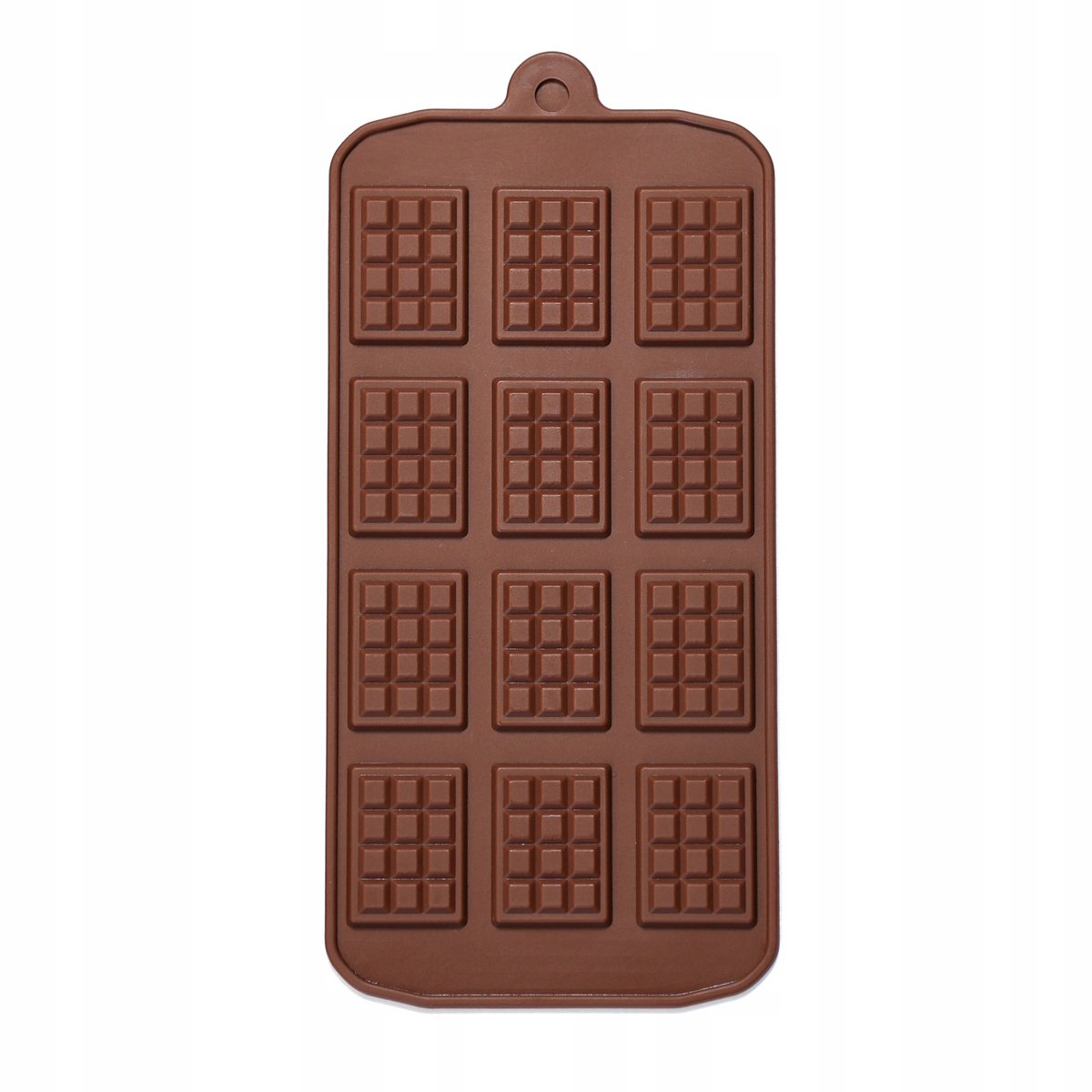 Siliconen Vorm voor Chocolade – Mini Reepjes & Pralines – Flexibele Vorm voor Oven, Vriezer & Vaatwasser – 21 x 10,5 cm – Bruin