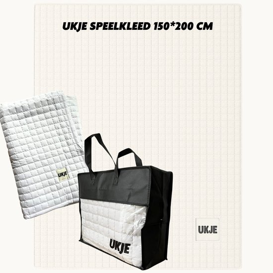 Ukje Speelmat Baby - Speelkleed Baby - Antislip - Met Gratis Tas - Speeltapijt - 150 bij 200 cm - Playmat - Babygym - Opvouwbaar - Oeko-Tex Gecertificeerd - Elegant Mist — afbeelding 5