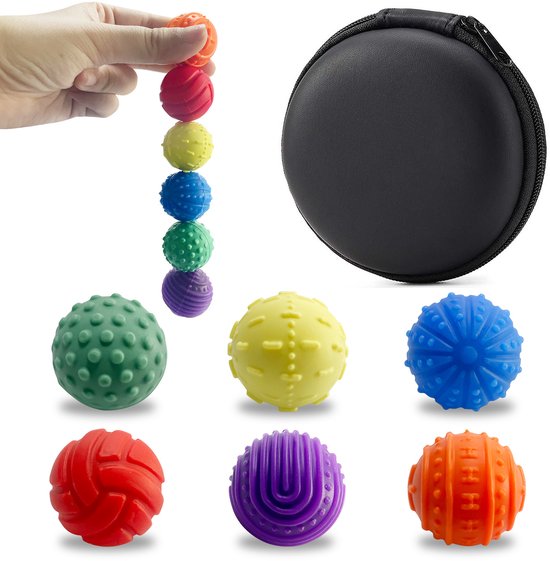 8 Balles Fidget Magnétiques En Silicone – Anti-Stress, Texturées, Pour TDAH, Autisme, Gestion Anxiété