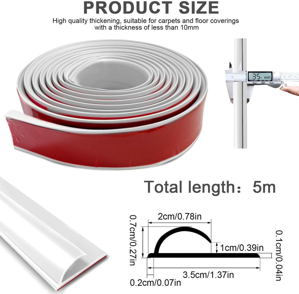 Overgangsdeurlijst onder 2 cm, vloerdrempelstrips, tapijtrandstrips, zelfklevend, tapijtbekleding, tapijtdeurstrips, geschikt voor de overgang van Overgangsdeurlijst onder 2 cm, vloerdrempelstrips, tapijtrandstrips, zelfklevend, tapijtbekleding, tapijtdeurstrips, geschikt voor de overgang van