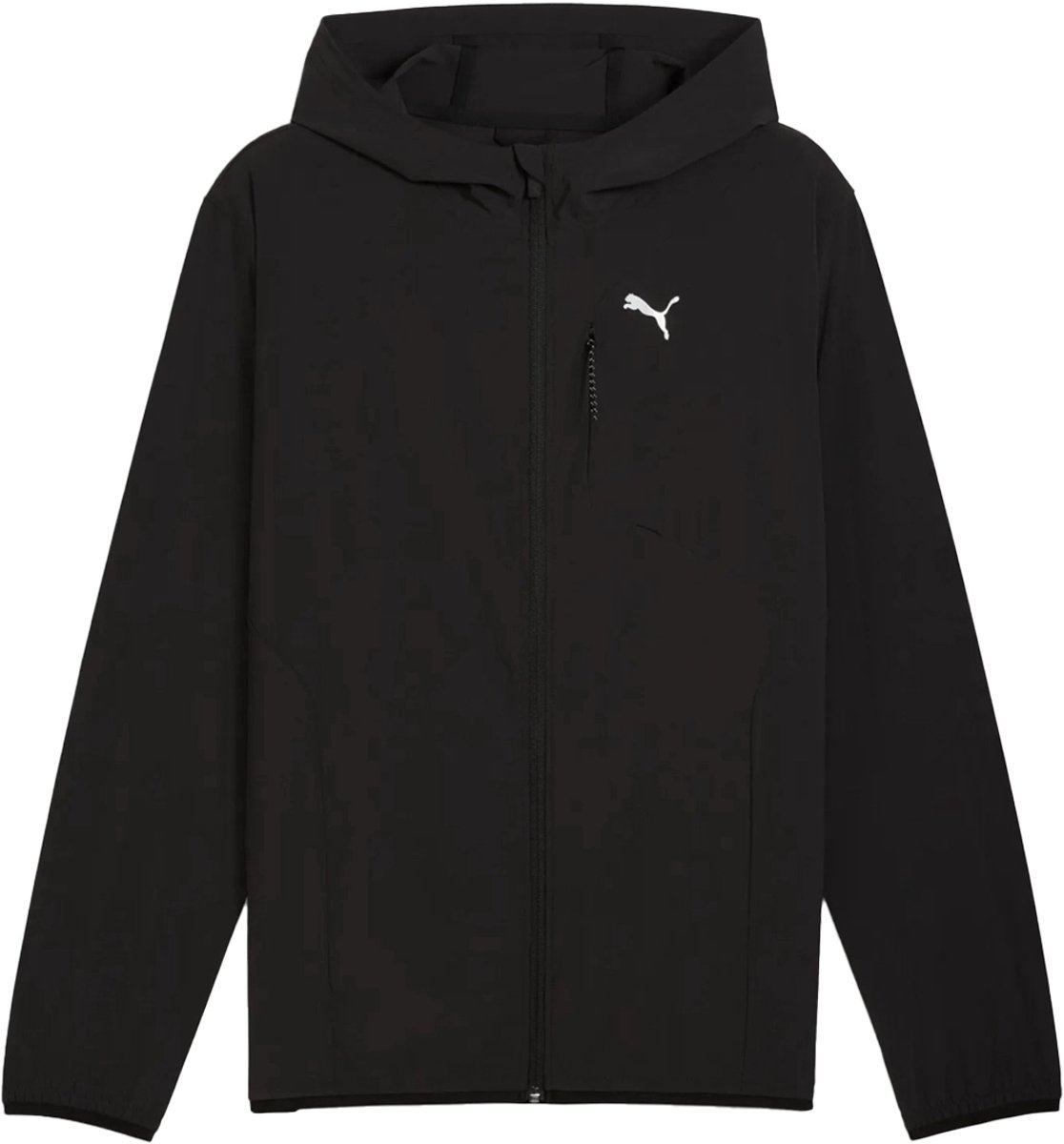 Puma m flex stretch woven jacke in de kleur . Zwart
