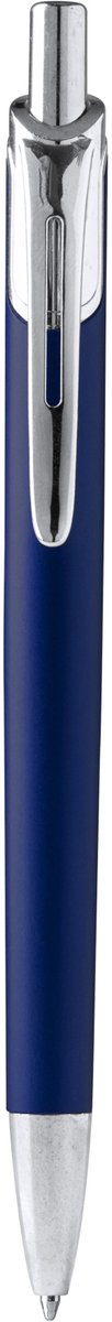 Balpen van gerecycled aluminium - gegraveerd met uw naam of logo - blauw - 5 stuks Stamina Borg 1275