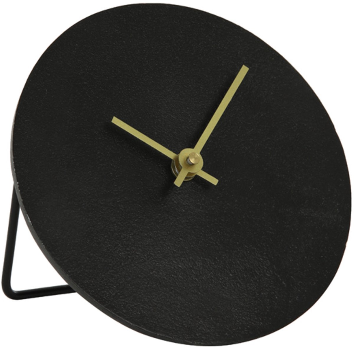 Klok LICOLA - 15x0.5x15cm - Zwart