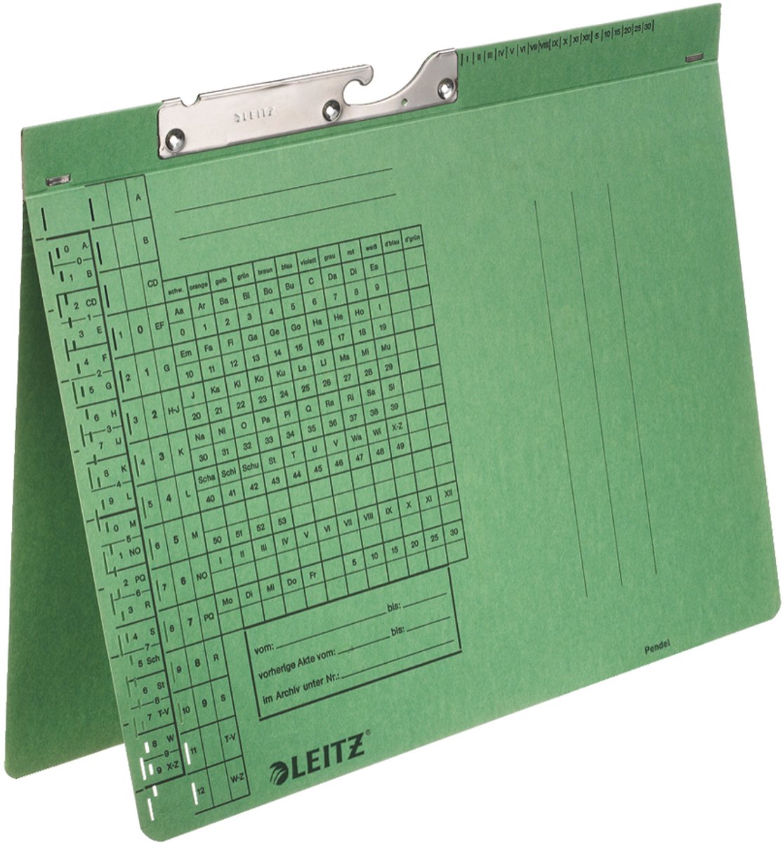 LEITZ Pendelhefter, A4, Amtsheftung, orange, 250 g-qm - für den Markt: D - L - A - CH - 50 Stück (2094-00-45)