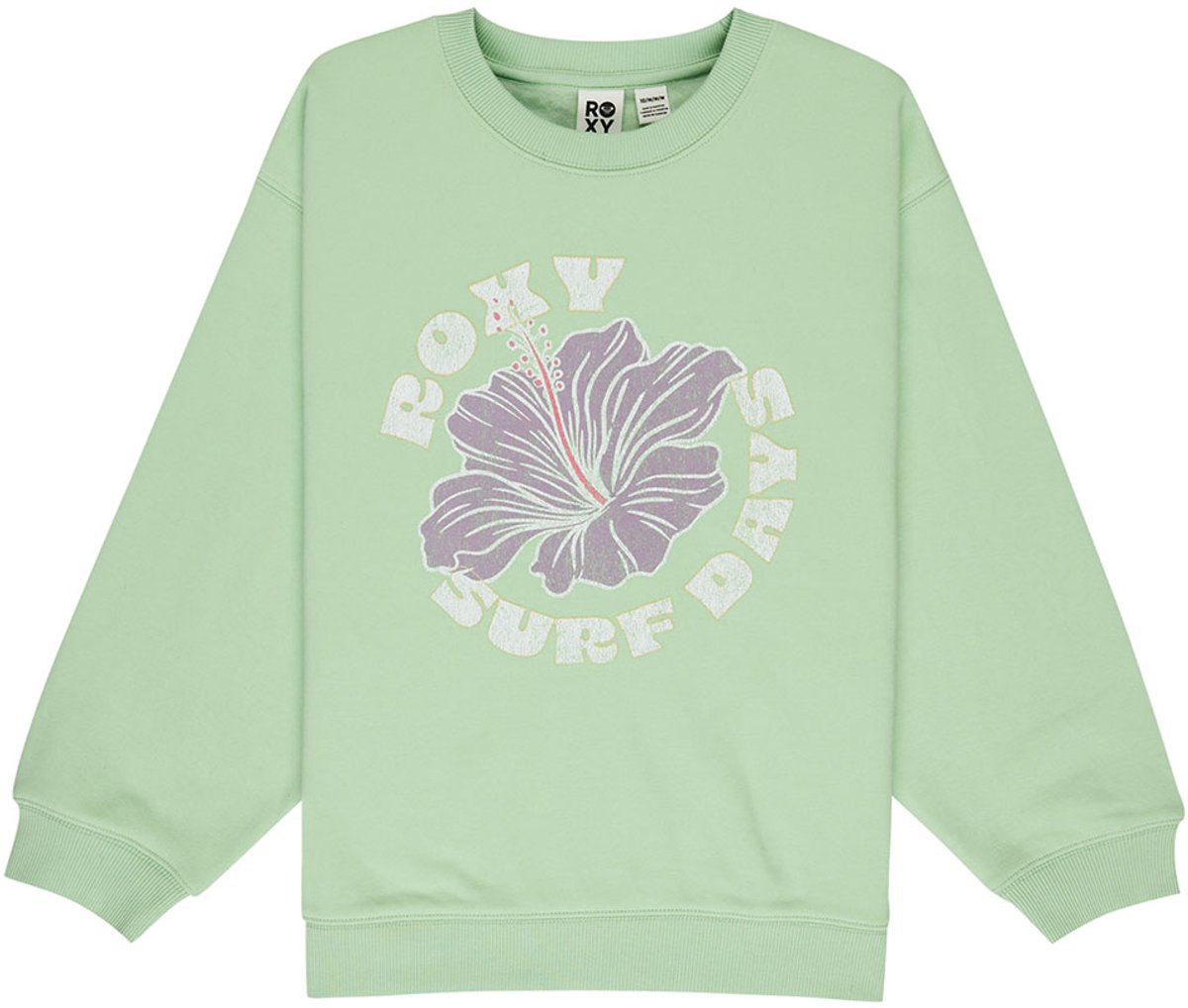 Roxy Morning Hike Sweatshirt 8 Years Meisjes Groen