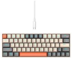 NAXSIR Mechanisch Gaming Toetsenbord 63 Toetsen met RGB Verlichting – USB – Plug & Play