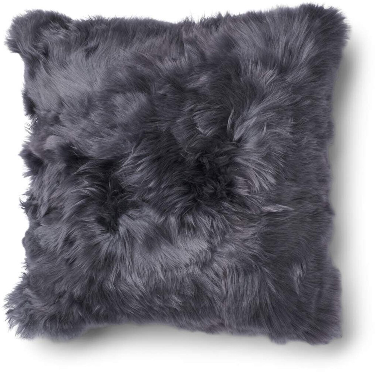 Sheepskin House Alpaca Kussen - Lange Wol - 60x60 cm Steel