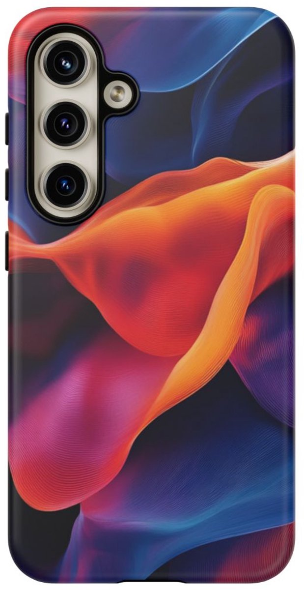 Vrolijk Abstracte Golvende Lijnen – Telefoonhoesje Geschikt voor Galaxy S24