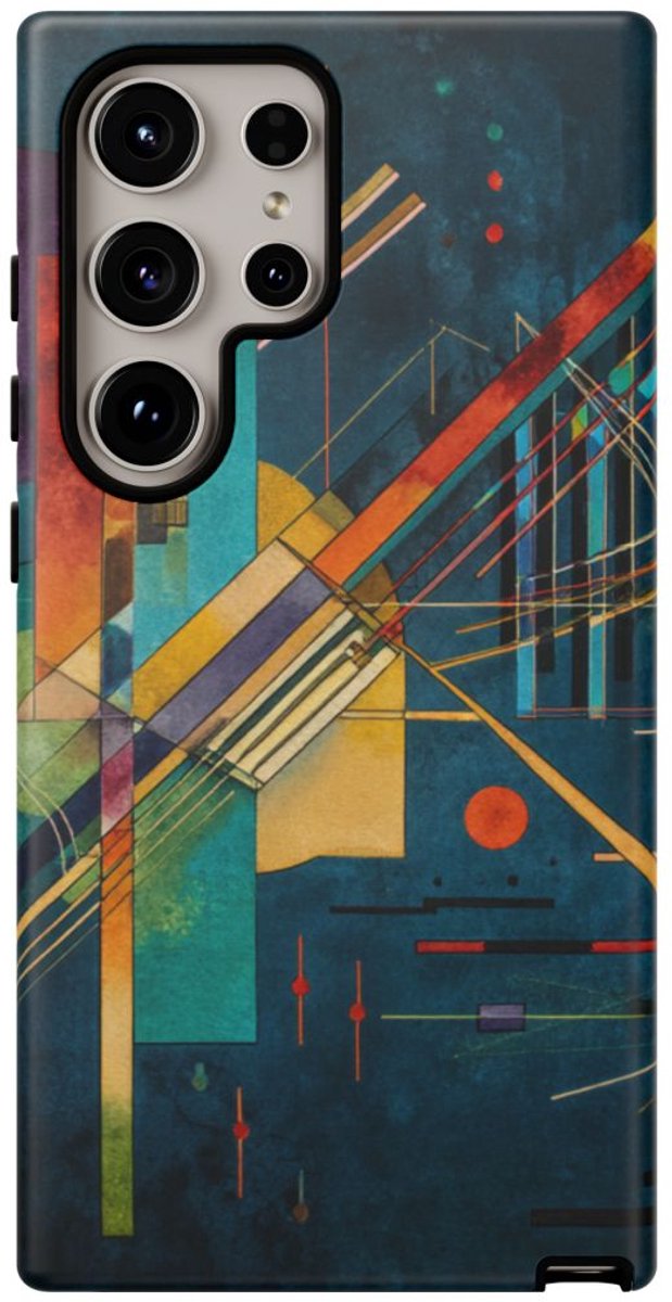 Abstracte Geometrische Kunst – Telefoonhoesje Geschikt voor Galaxy S24 Ultra