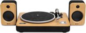 House of Marley Stir It Up 2 Bluetooth Platenspeler met Passieve Speakers - Home Audio - LP Speler - Vinyl - Anti Skating - Ingebouwde Voorversterker - FSC goedgekeurd Bamboe hout - Audio Technica Element - Serie 2