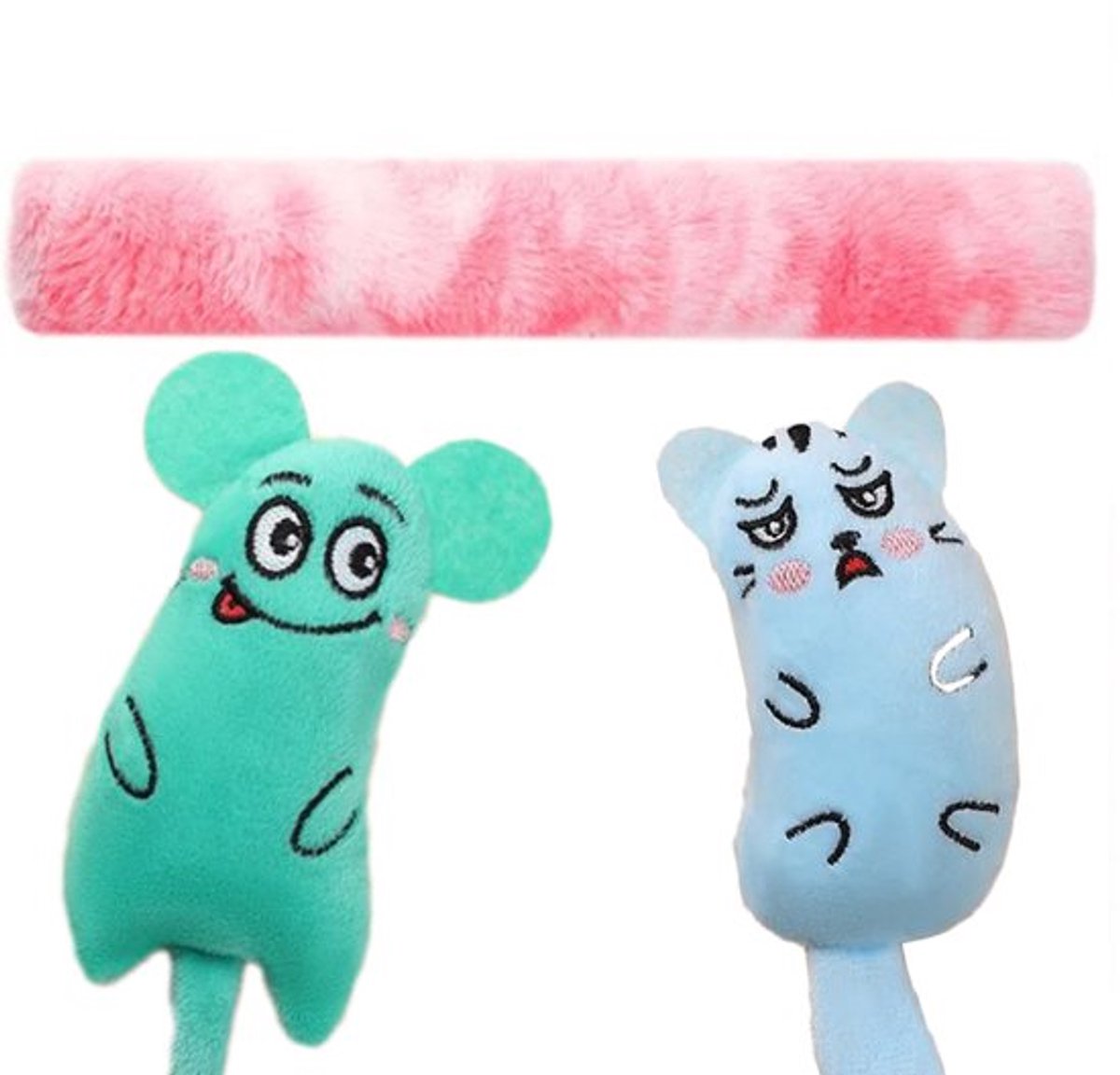 Kattenspeelgoed – 2 Kattenspeeltjes met Catnip – Interactieve Knuffels met Kattenkruid – Speelgoed voor Katten