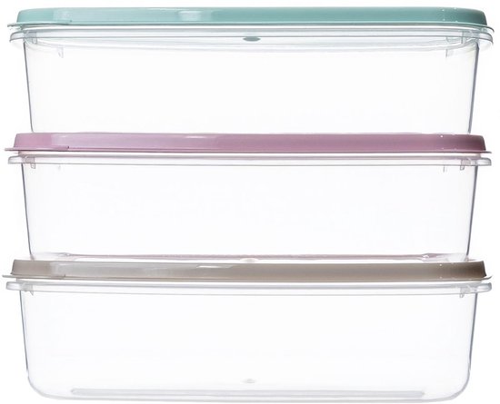 QILZO Set van 12 voedselcontainers van kunststof, BPA-vrij, magnetronbestendig, vaatwasmachinebestendig, vriesbestendig, container met deksel, gemaakt in Spanje (12 x 500 ml