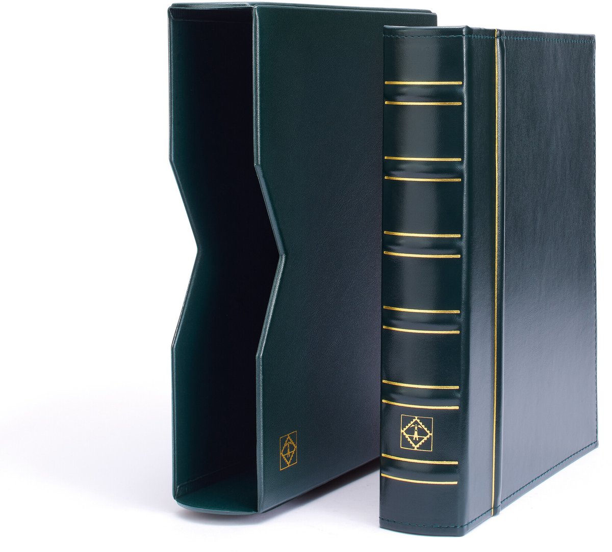 Album Vario (Classic), incl. cassette en zonder bladen - Groen - 4 Rings - Afm: 255 x 310 x 60 mm