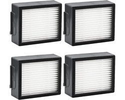 Stofzuigeraccessoires – 4-pack vervangende filters – geschikt voor iRobot Roomba i3 i3+ i7 i7+ i4 i6 i6+i8 i8+/Plus E5 E6 E7, E en J-serie robotstofzuigers – 6*5*2cm – Zwart